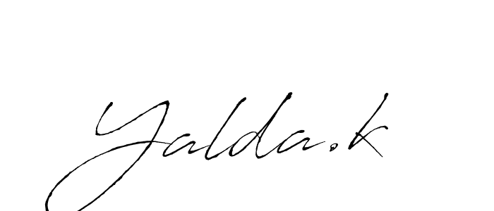 Yalda.k stylish signature style. Best Handwritten Sign (Antro_Vectra) for my name. Handwritten Signature Collection Ideas for my name Yalda.k. Yalda.k signature style 6 images and pictures png