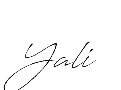 How to make Yali signature? Antro_Vectra is a professional autograph style. Create handwritten signature for Yali name. Yali signature style 6 images and pictures png