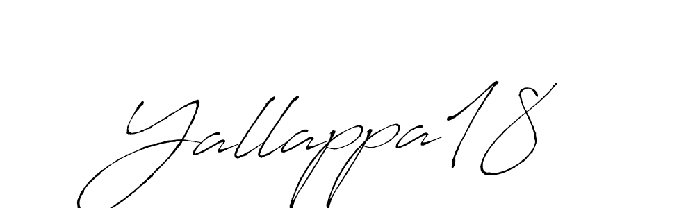 How to make Yallappa18 signature? Antro_Vectra is a professional autograph style. Create handwritten signature for Yallappa18 name. Yallappa18 signature style 6 images and pictures png