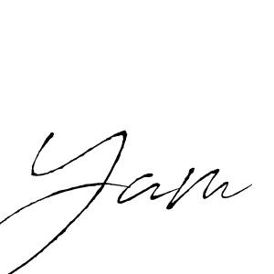 How to make Yam signature? Antro_Vectra is a professional autograph style. Create handwritten signature for Yam name. Yam signature style 6 images and pictures png