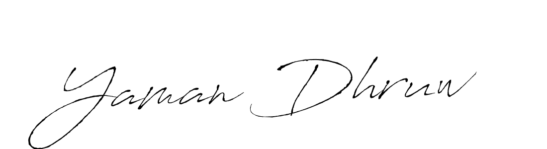 Create a beautiful signature design for name Yaman Dhruw. With this signature (Antro_Vectra) fonts, you can make a handwritten signature for free. Yaman Dhruw signature style 6 images and pictures png