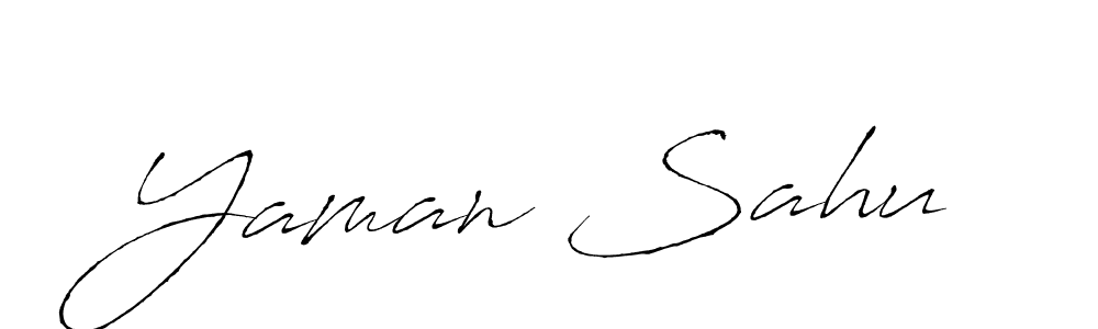 Design your own signature with our free online signature maker. With this signature software, you can create a handwritten (Antro_Vectra) signature for name Yaman Sahu. Yaman Sahu signature style 6 images and pictures png