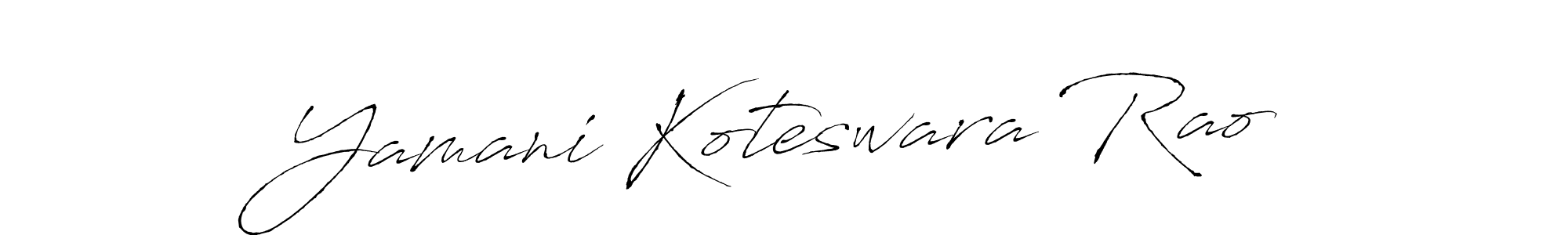 This is the best signature style for the Yamani Koteswara Rao name. Also you like these signature font (Antro_Vectra). Mix name signature. Yamani Koteswara Rao signature style 6 images and pictures png