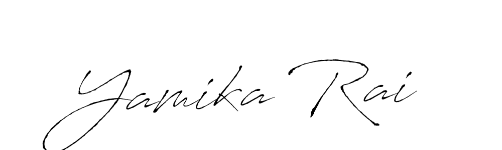 You should practise on your own different ways (Antro_Vectra) to write your name (Yamika Rai) in signature. don't let someone else do it for you. Yamika Rai signature style 6 images and pictures png