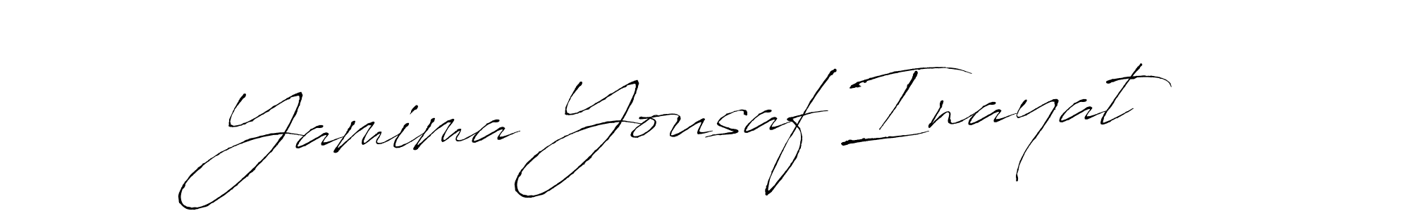 Antro_Vectra is a professional signature style that is perfect for those who want to add a touch of class to their signature. It is also a great choice for those who want to make their signature more unique. Get Yamima Yousaf Inayat name to fancy signature for free. Yamima Yousaf Inayat signature style 6 images and pictures png