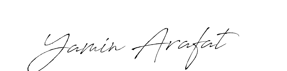 Create a beautiful signature design for name Yamin Arafat. With this signature (Antro_Vectra) fonts, you can make a handwritten signature for free. Yamin Arafat signature style 6 images and pictures png