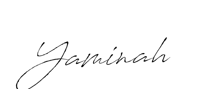 Yaminah stylish signature style. Best Handwritten Sign (Antro_Vectra) for my name. Handwritten Signature Collection Ideas for my name Yaminah. Yaminah signature style 6 images and pictures png