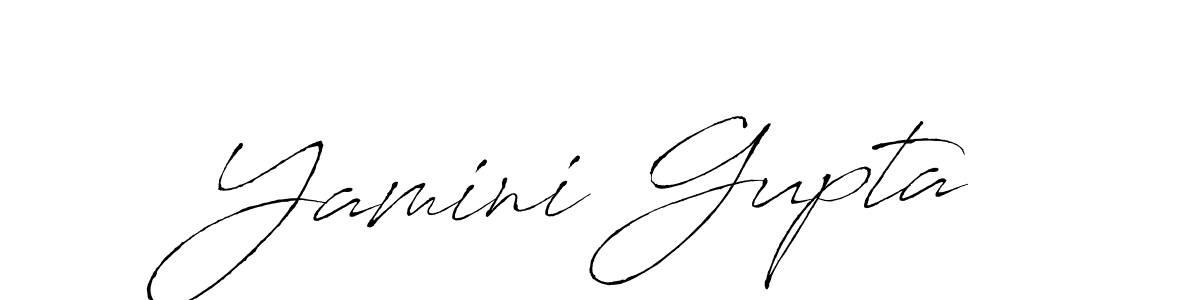 Yamini Gupta stylish signature style. Best Handwritten Sign (Antro_Vectra) for my name. Handwritten Signature Collection Ideas for my name Yamini Gupta. Yamini Gupta signature style 6 images and pictures png