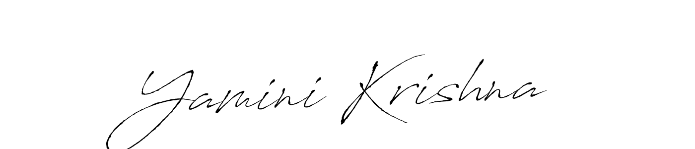 You should practise on your own different ways (Antro_Vectra) to write your name (Yamini Krishna) in signature. don't let someone else do it for you. Yamini Krishna signature style 6 images and pictures png