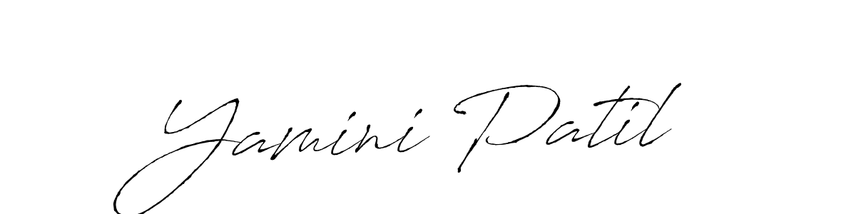 Make a beautiful signature design for name Yamini Patil. With this signature (Antro_Vectra) style, you can create a handwritten signature for free. Yamini Patil signature style 6 images and pictures png