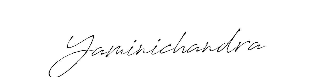 Design your own signature with our free online signature maker. With this signature software, you can create a handwritten (Antro_Vectra) signature for name Yaminichandra. Yaminichandra signature style 6 images and pictures png