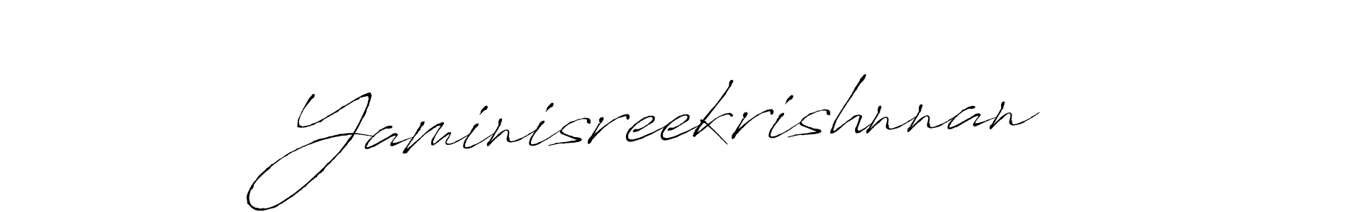 The best way (Antro_Vectra) to make a short signature is to pick only two or three words in your name. The name Yaminisreekrishnnan include a total of six letters. For converting this name. Yaminisreekrishnnan signature style 6 images and pictures png