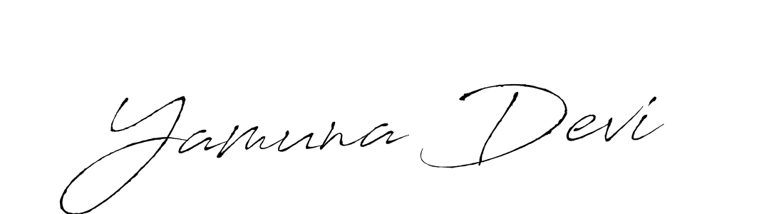 How to make Yamuna Devi name signature. Use Antro_Vectra style for creating short signs online. This is the latest handwritten sign. Yamuna Devi signature style 6 images and pictures png