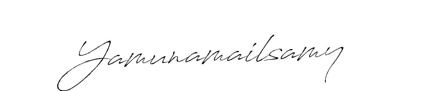 How to make Yamunamailsamy signature? Antro_Vectra is a professional autograph style. Create handwritten signature for Yamunamailsamy name. Yamunamailsamy signature style 6 images and pictures png