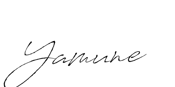 Make a beautiful signature design for name Yamune. With this signature (Antro_Vectra) style, you can create a handwritten signature for free. Yamune signature style 6 images and pictures png