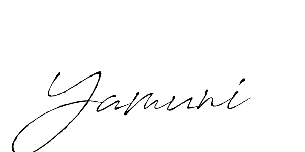 Yamuni stylish signature style. Best Handwritten Sign (Antro_Vectra) for my name. Handwritten Signature Collection Ideas for my name Yamuni. Yamuni signature style 6 images and pictures png