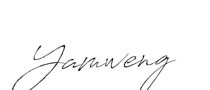 Design your own signature with our free online signature maker. With this signature software, you can create a handwritten (Antro_Vectra) signature for name Yamweng. Yamweng signature style 6 images and pictures png