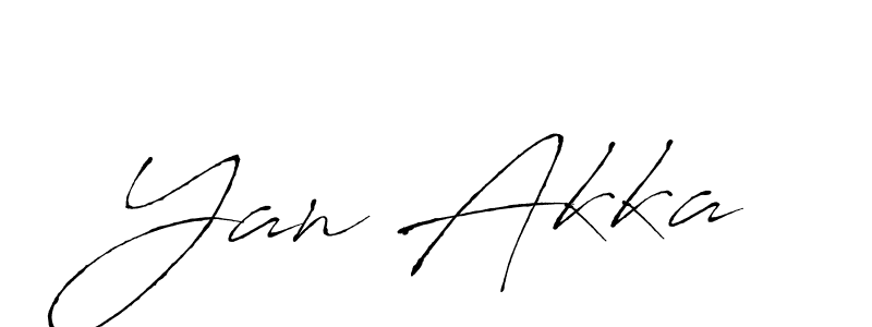 Also You can easily find your signature by using the search form. We will create Yan Akka name handwritten signature images for you free of cost using Antro_Vectra sign style. Yan Akka signature style 6 images and pictures png