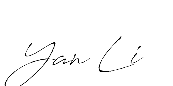 Make a beautiful signature design for name Yan Li. With this signature (Antro_Vectra) style, you can create a handwritten signature for free. Yan Li signature style 6 images and pictures png