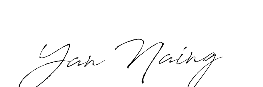 The best way (Antro_Vectra) to make a short signature is to pick only two or three words in your name. The name Yan Naing include a total of six letters. For converting this name. Yan Naing signature style 6 images and pictures png