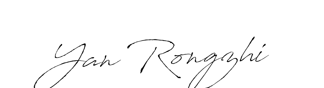 Antro_Vectra is a professional signature style that is perfect for those who want to add a touch of class to their signature. It is also a great choice for those who want to make their signature more unique. Get Yan Rongzhi name to fancy signature for free. Yan Rongzhi signature style 6 images and pictures png