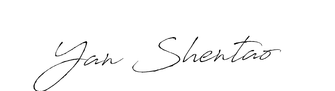 Antro_Vectra is a professional signature style that is perfect for those who want to add a touch of class to their signature. It is also a great choice for those who want to make their signature more unique. Get Yan Shentao name to fancy signature for free. Yan Shentao signature style 6 images and pictures png