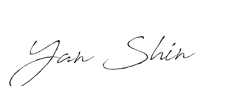 Use a signature maker to create a handwritten signature online. With this signature software, you can design (Antro_Vectra) your own signature for name Yan Shin. Yan Shin signature style 6 images and pictures png