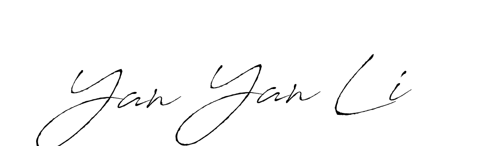 Make a beautiful signature design for name Yan Yan Li. With this signature (Antro_Vectra) style, you can create a handwritten signature for free. Yan Yan Li signature style 6 images and pictures png