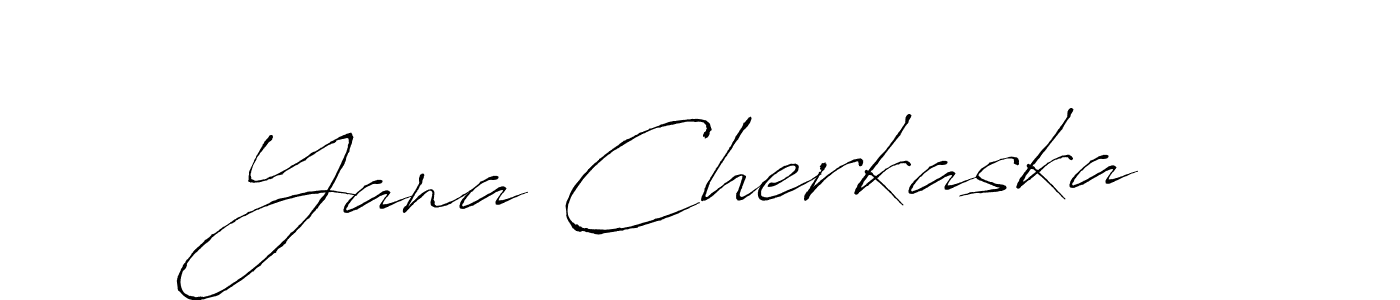 if you are searching for the best signature style for your name Yana Cherkaska. so please give up your signature search. here we have designed multiple signature styles  using Antro_Vectra. Yana Cherkaska signature style 6 images and pictures png