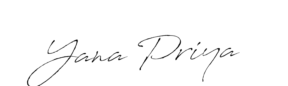 The best way (Antro_Vectra) to make a short signature is to pick only two or three words in your name. The name Yana Priya include a total of six letters. For converting this name. Yana Priya signature style 6 images and pictures png