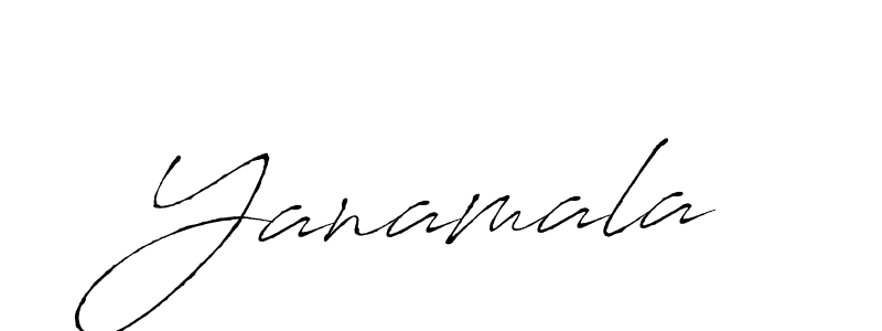 How to make Yanamala signature? Antro_Vectra is a professional autograph style. Create handwritten signature for Yanamala name. Yanamala signature style 6 images and pictures png