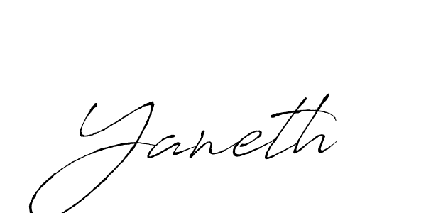 Design your own signature with our free online signature maker. With this signature software, you can create a handwritten (Antro_Vectra) signature for name Yaneth. Yaneth signature style 6 images and pictures png