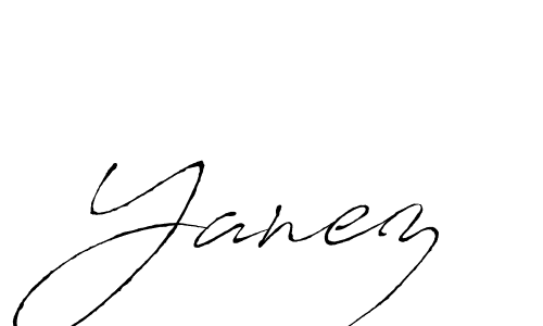 Use a signature maker to create a handwritten signature online. With this signature software, you can design (Antro_Vectra) your own signature for name Yanez. Yanez signature style 6 images and pictures png