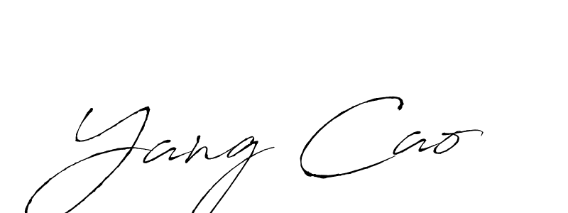 You should practise on your own different ways (Antro_Vectra) to write your name (Yang Cao) in signature. don't let someone else do it for you. Yang Cao signature style 6 images and pictures png