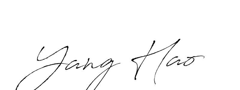 Use a signature maker to create a handwritten signature online. With this signature software, you can design (Antro_Vectra) your own signature for name Yang Hao. Yang Hao signature style 6 images and pictures png