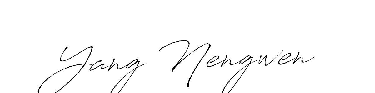 How to make Yang Nengwen signature? Antro_Vectra is a professional autograph style. Create handwritten signature for Yang Nengwen name. Yang Nengwen signature style 6 images and pictures png
