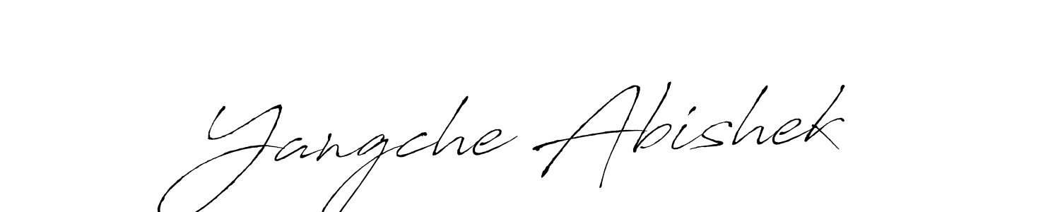 Here are the top 10 professional signature styles for the name Yangche Abishek. These are the best autograph styles you can use for your name. Yangche Abishek signature style 6 images and pictures png