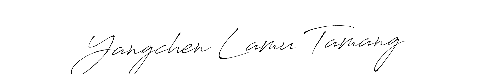 Yangchen Lamu Tamang stylish signature style. Best Handwritten Sign (Antro_Vectra) for my name. Handwritten Signature Collection Ideas for my name Yangchen Lamu Tamang. Yangchen Lamu Tamang signature style 6 images and pictures png