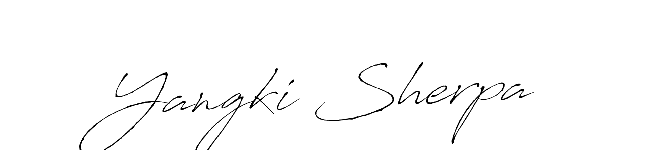 See photos of Yangki Sherpa official signature by Spectra . Check more albums & portfolios. Read reviews & check more about Antro_Vectra font. Yangki Sherpa signature style 6 images and pictures png