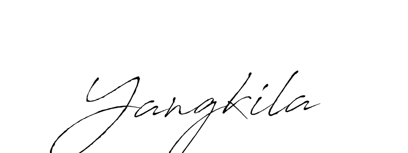 How to make Yangkila signature? Antro_Vectra is a professional autograph style. Create handwritten signature for Yangkila name. Yangkila signature style 6 images and pictures png