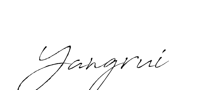 How to Draw Yangrui signature style? Antro_Vectra is a latest design signature styles for name Yangrui. Yangrui signature style 6 images and pictures png