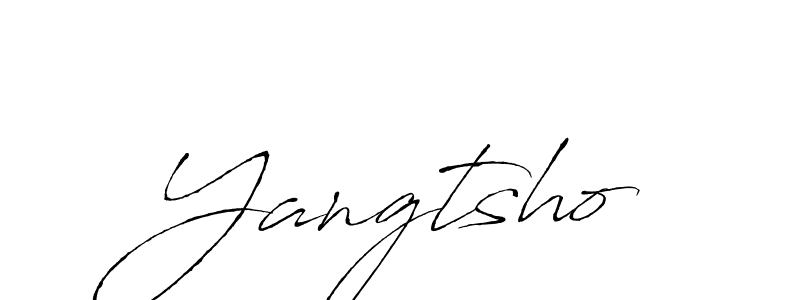 How to make Yangtsho signature? Antro_Vectra is a professional autograph style. Create handwritten signature for Yangtsho name. Yangtsho signature style 6 images and pictures png