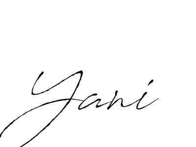 Make a beautiful signature design for name Yani. Use this online signature maker to create a handwritten signature for free. Yani signature style 6 images and pictures png