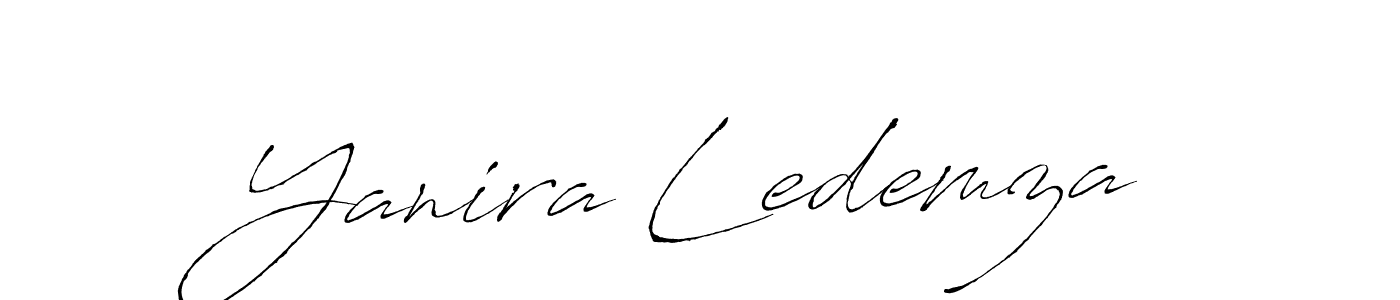 How to make Yanira Ledemza signature? Antro_Vectra is a professional autograph style. Create handwritten signature for Yanira Ledemza name. Yanira Ledemza signature style 6 images and pictures png