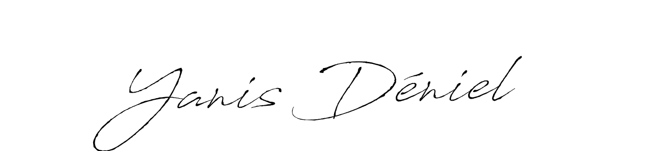 Make a beautiful signature design for name Yanis Déniel. With this signature (Antro_Vectra) style, you can create a handwritten signature for free. Yanis Déniel signature style 6 images and pictures png