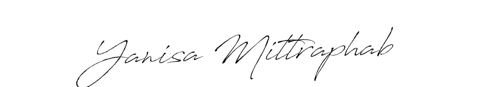 How to make Yanisa Mittraphab name signature. Use Antro_Vectra style for creating short signs online. This is the latest handwritten sign. Yanisa Mittraphab signature style 6 images and pictures png