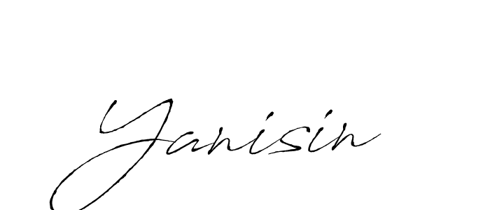 Create a beautiful signature design for name Yanisin. With this signature (Antro_Vectra) fonts, you can make a handwritten signature for free. Yanisin signature style 6 images and pictures png