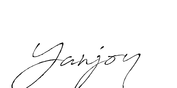 Antro_Vectra is a professional signature style that is perfect for those who want to add a touch of class to their signature. It is also a great choice for those who want to make their signature more unique. Get Yanjoy name to fancy signature for free. Yanjoy signature style 6 images and pictures png