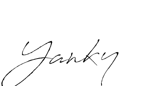 Create a beautiful signature design for name Yanky. With this signature (Antro_Vectra) fonts, you can make a handwritten signature for free. Yanky signature style 6 images and pictures png