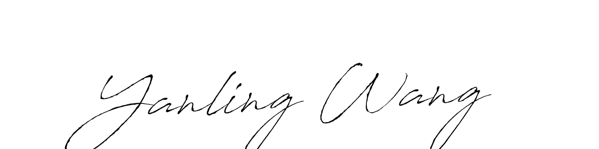 Yanling Wang stylish signature style. Best Handwritten Sign (Antro_Vectra) for my name. Handwritten Signature Collection Ideas for my name Yanling Wang. Yanling Wang signature style 6 images and pictures png